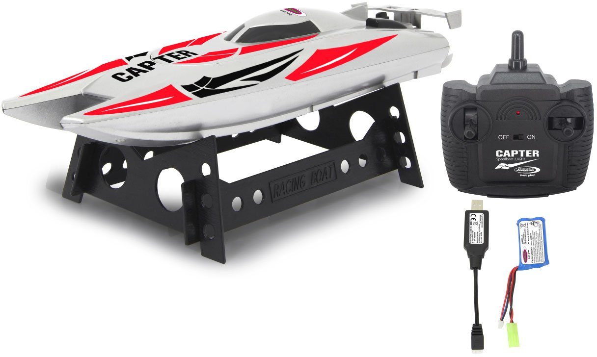 Jamara RC-Boot Capter Speedboot, weiß