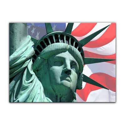 Bilderdepot24 Leinwandbild Statue of Liberty - New York USA II, Architektur