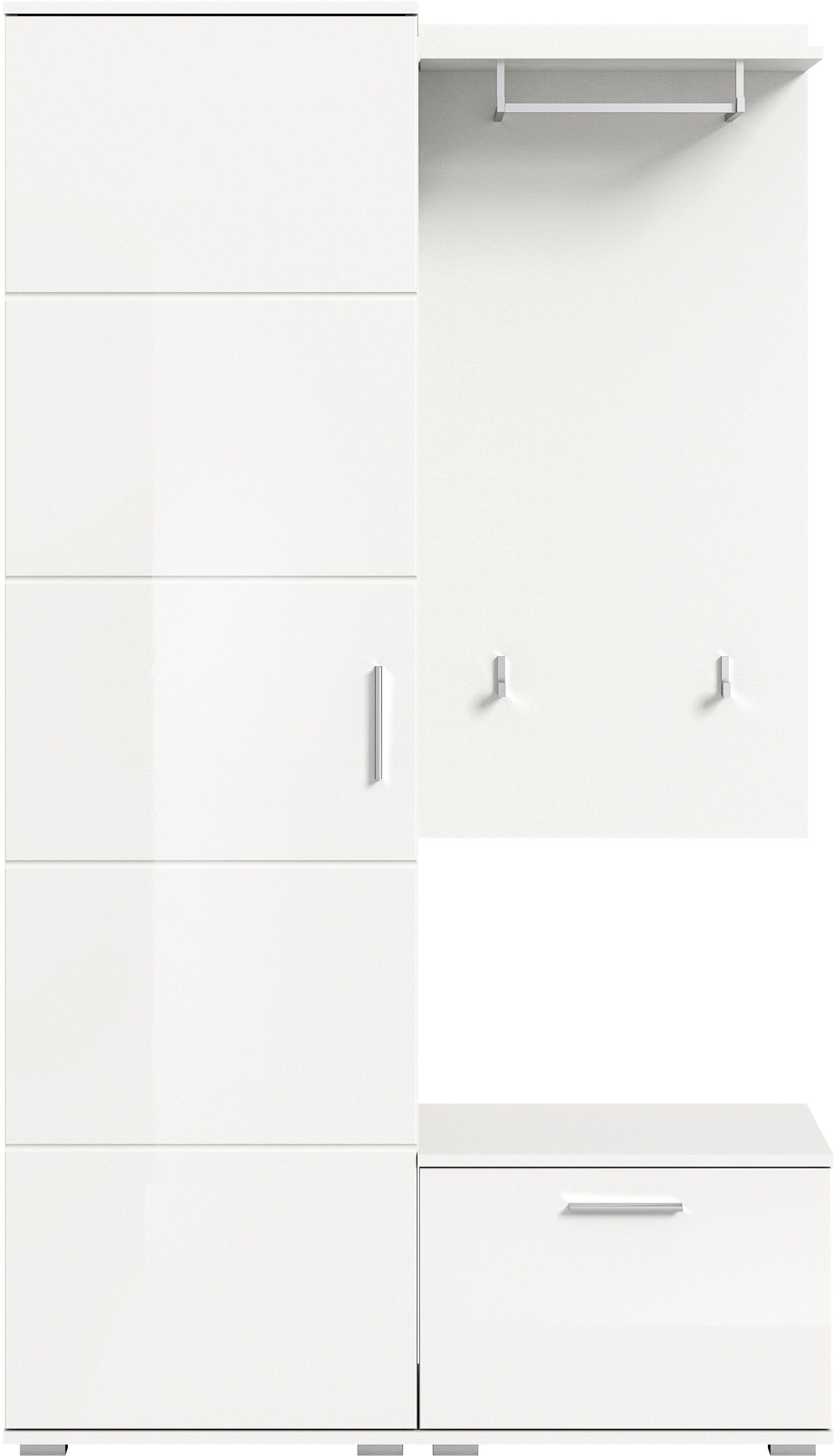 INOSIGN Garderoben-Set Valge, (3-St), Maße (B/H/T):110/191/37 cm | Garderobenschränke