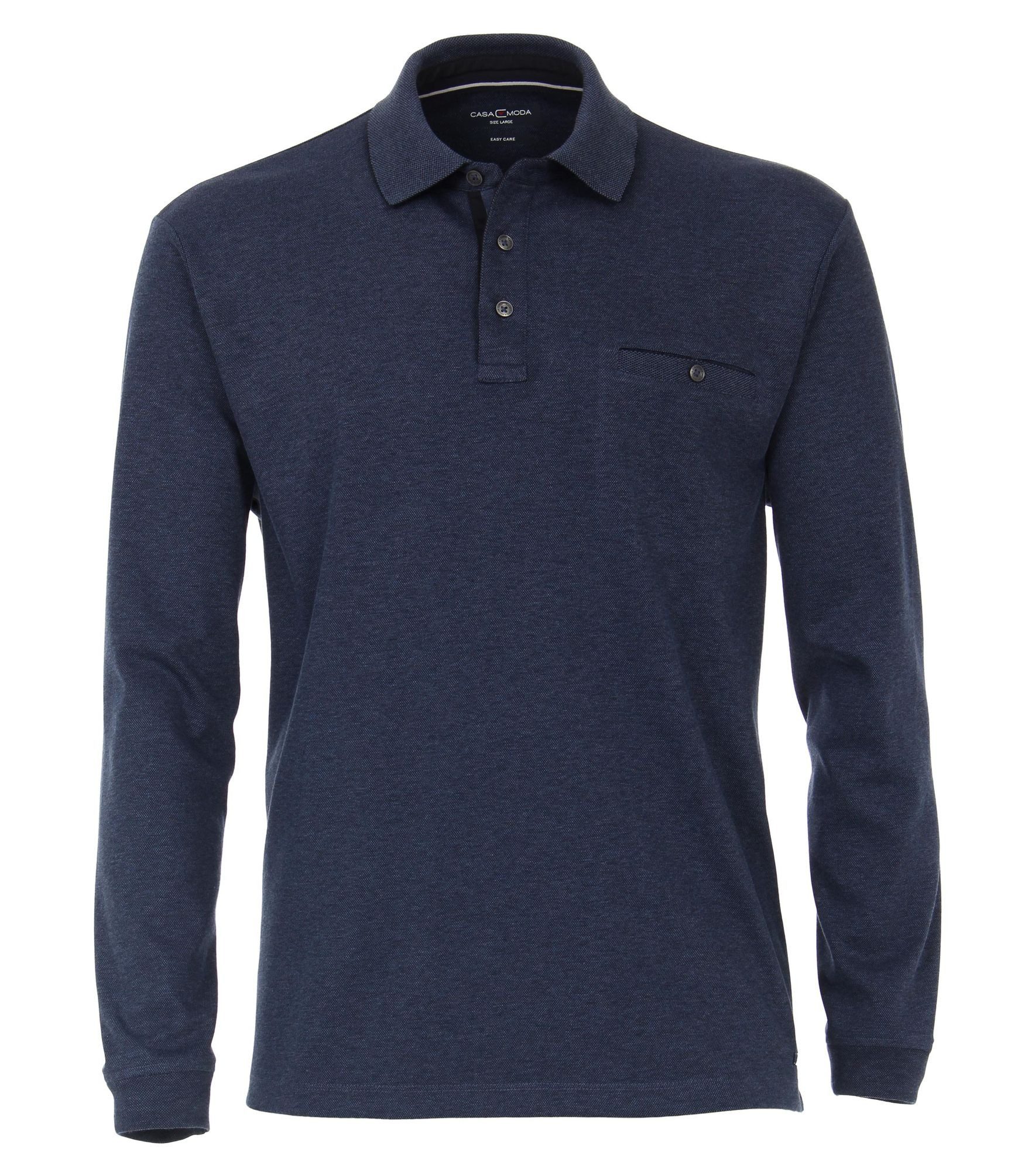 Langarm-Poloshirt CASAMODA Polo-Shirt Langarm uni