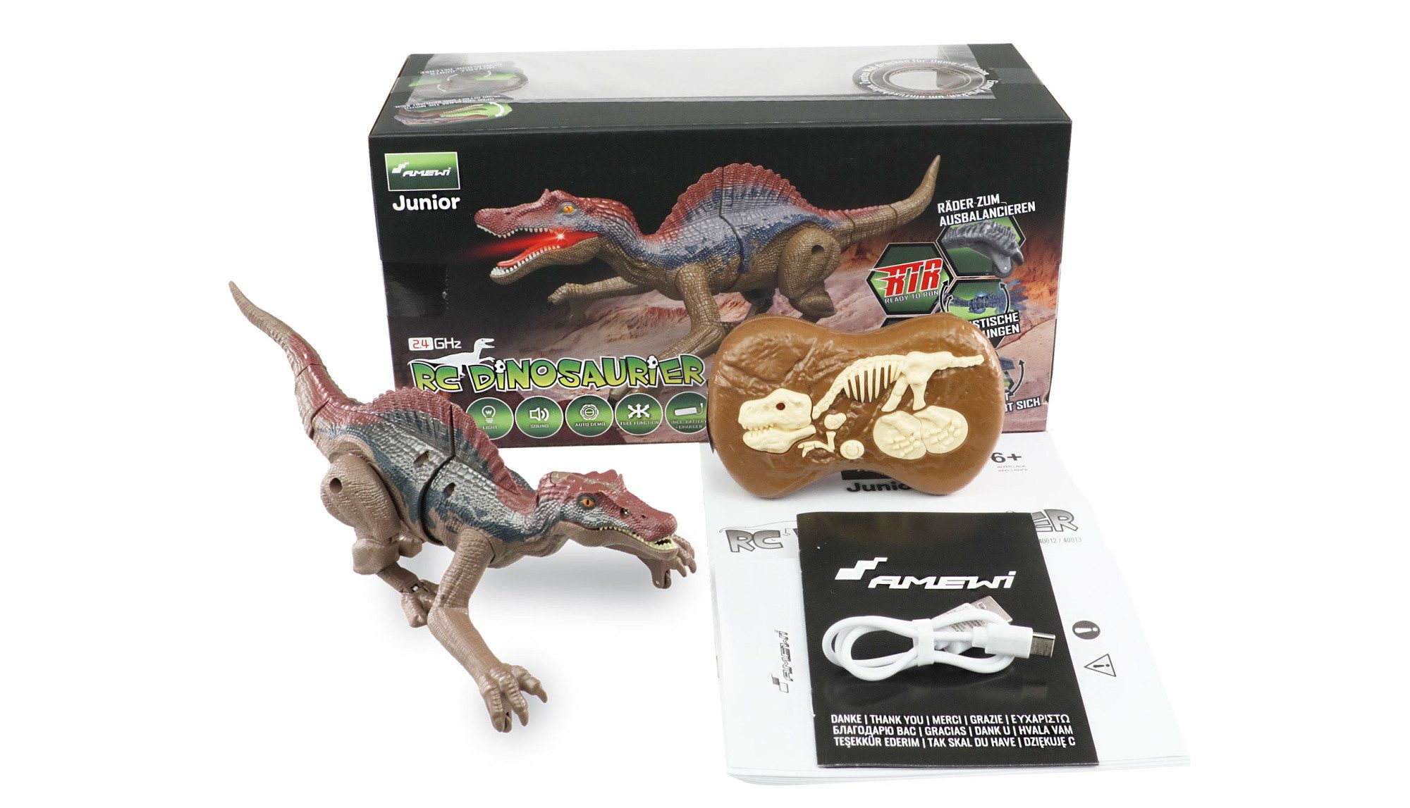 Amewi RC-Bagger Amewi RC Spinosaurus Dinosaurier 21cm, RTR