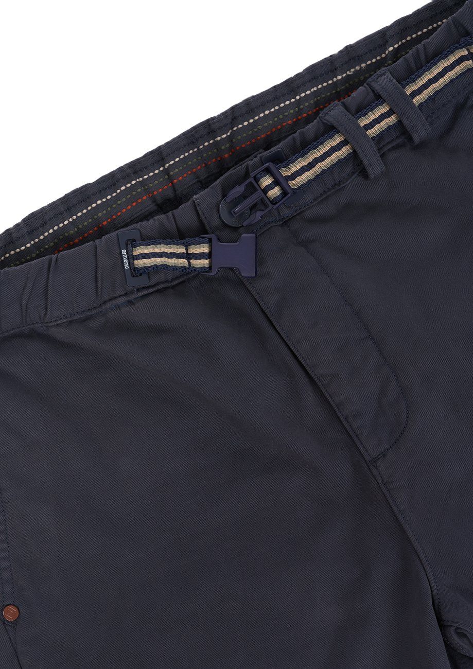 riverso Chinohose Herren Blue (19400) Stretch Stoffhose Freizeithose Dark mit Fit RIVMalte Gürtel Slim