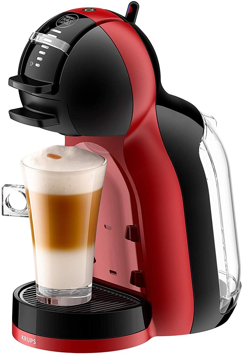 [Nur Sonderverkauf verfügbar] Krups Kaffeepadmaschine Nescafé Dolce Abnehmbarer 1x1, KP120H Mini Gusto 0.8l Me, Tank, Kapselmaschine Kaffeekanne, Papierfilter