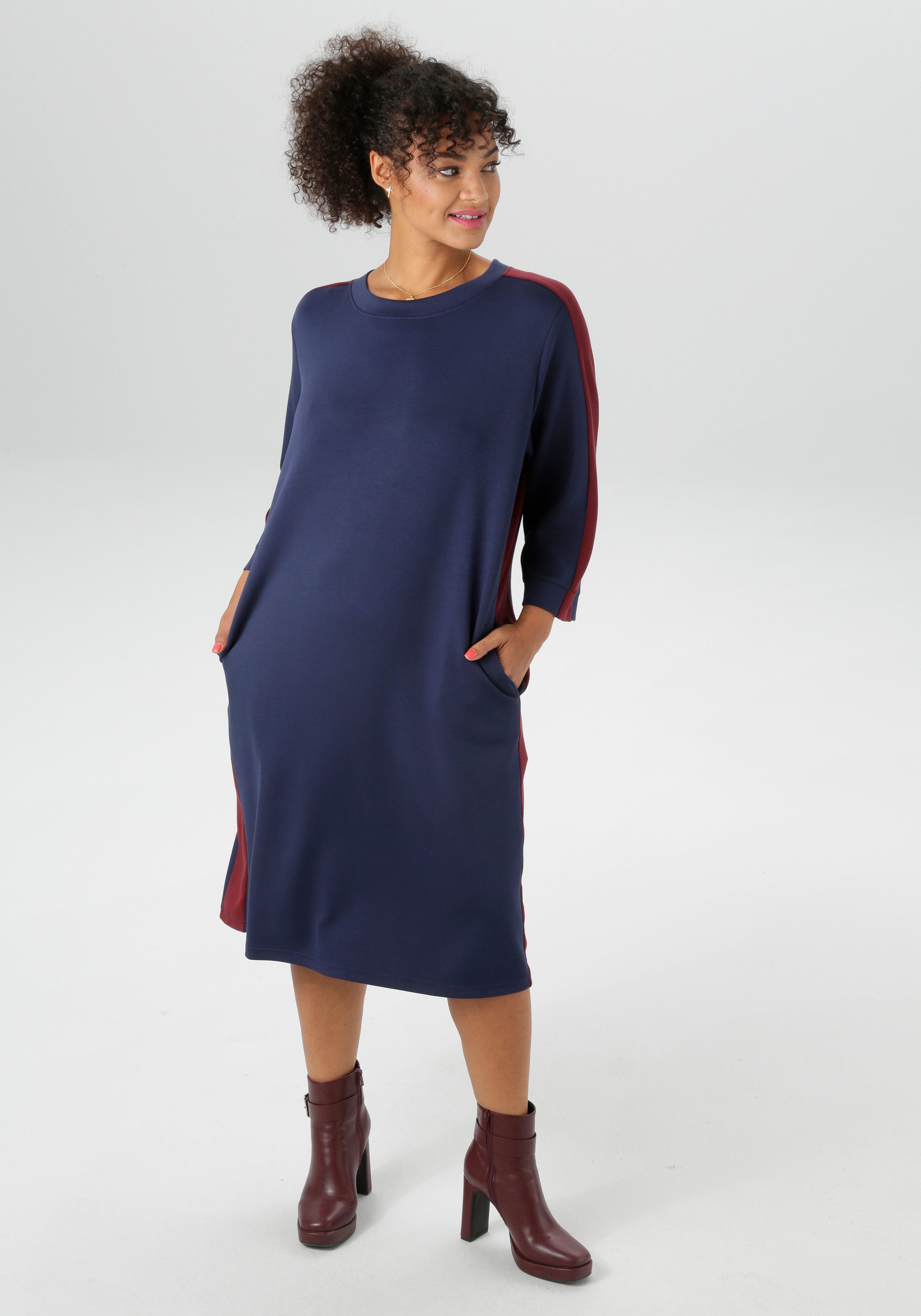 Aniston PLUS Sweatkleid aus super weichen, elastischen Jersey-Qualität - NE günstig online kaufen