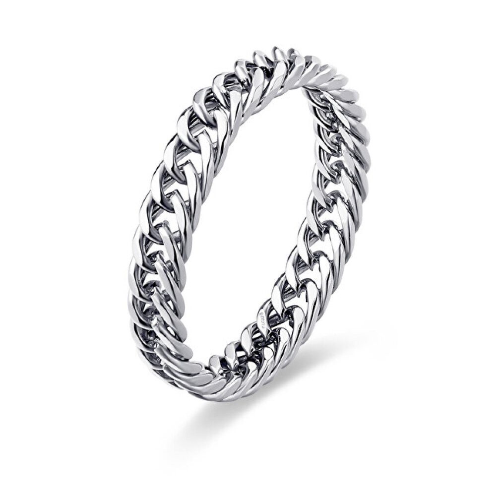 s'agapo Fingerring Unübersehbarer Stahlring For Love SFV44 - Schaltung: 58 mm