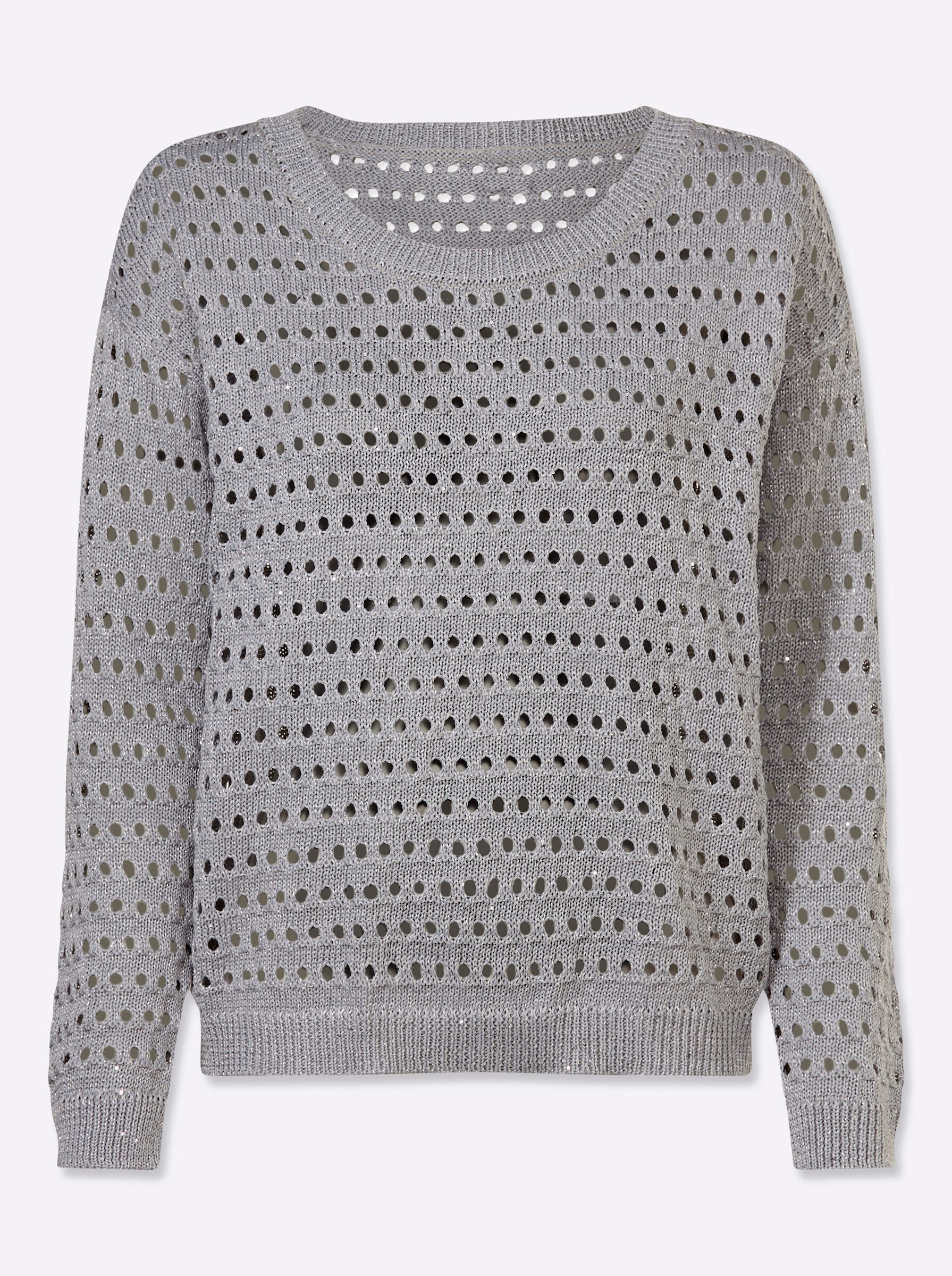 Strickpullover Pullover Langarm Ajour