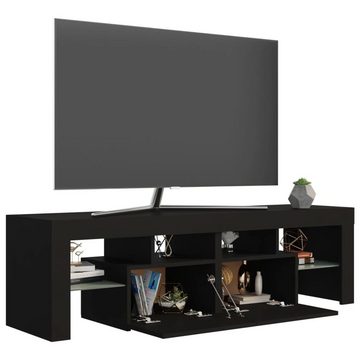 möbelando TV-Board Plötzky (L/B/H: 140x35x40 cm), in Schwarz