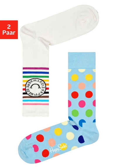 Happy Socks Socken (2-Paar) jedes Paar zeigt unterschiedliche Motive