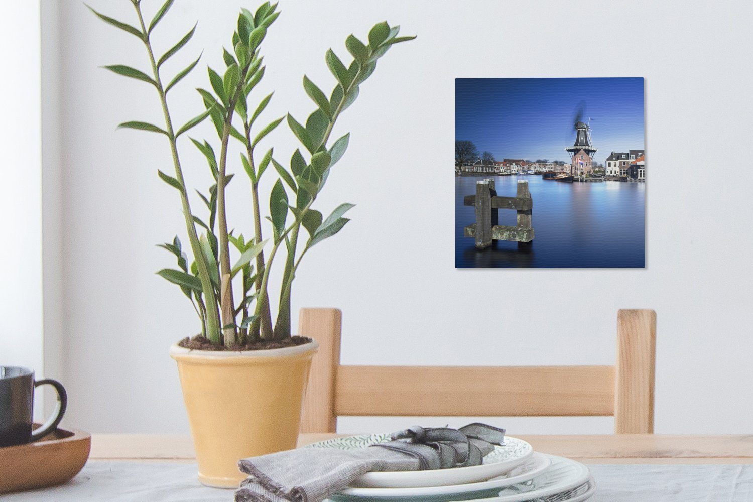 Haus Leinwand Haarlem, Leinwandbild Wasser St), Schlafzimmer OneMillionCanvasses® Wohnzimmer für - Bilder - (1