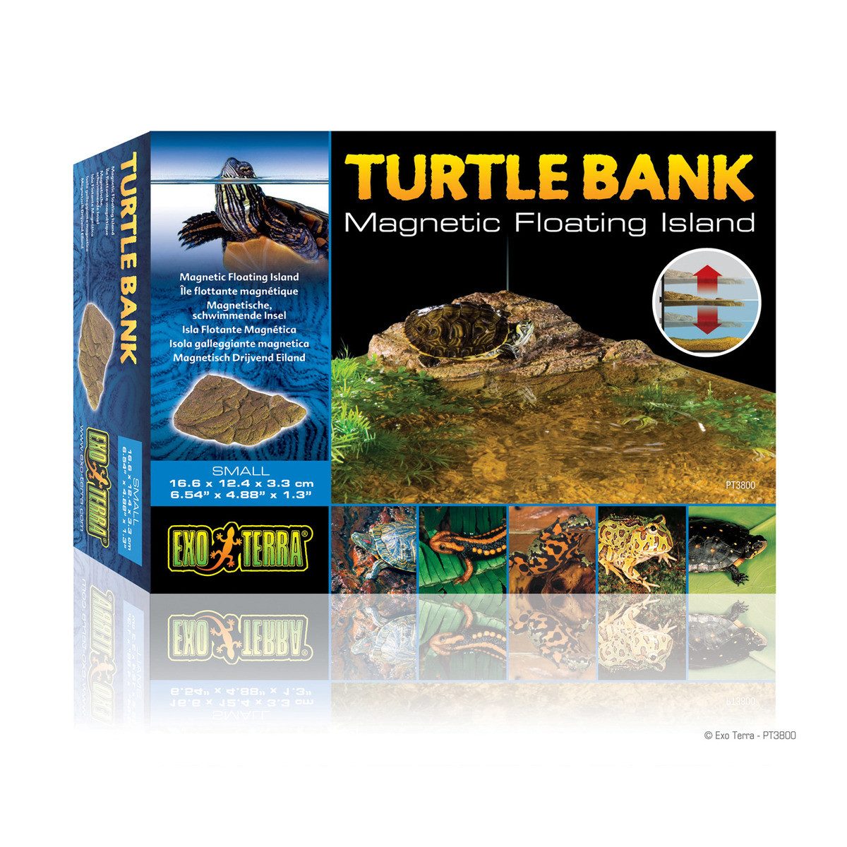 Terrariendeko Turtle Bank - Magnetische, schwimmende Insel