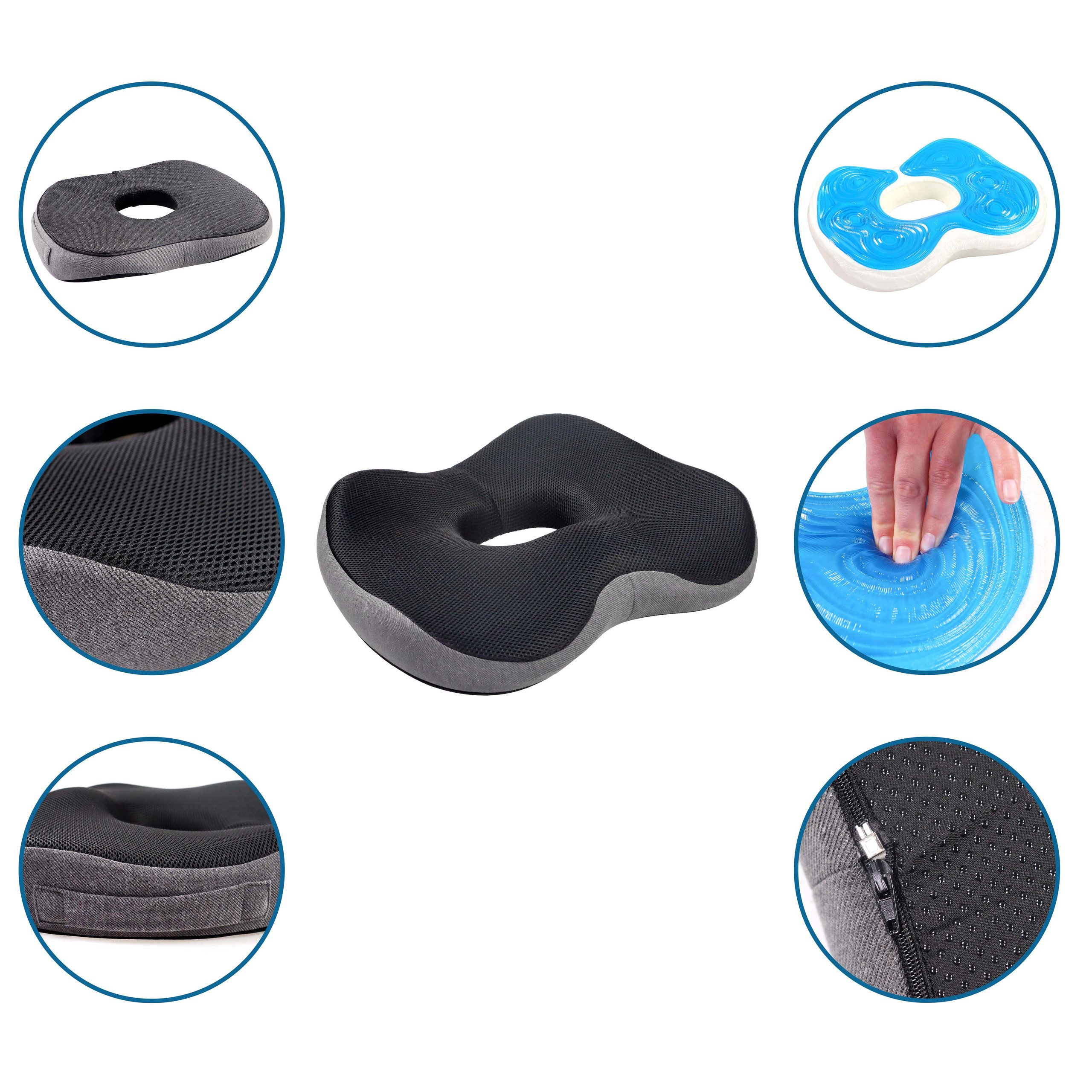 hjh OFFICE Sitzkissen Sitzkissen MEDISIT VI Stoff, Orthopädisches Kissen fü günstig online kaufen