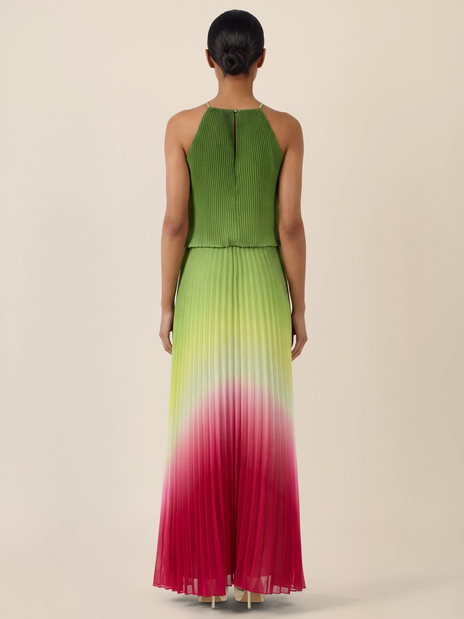Apart Chiffonkleid mit Farbverlauf