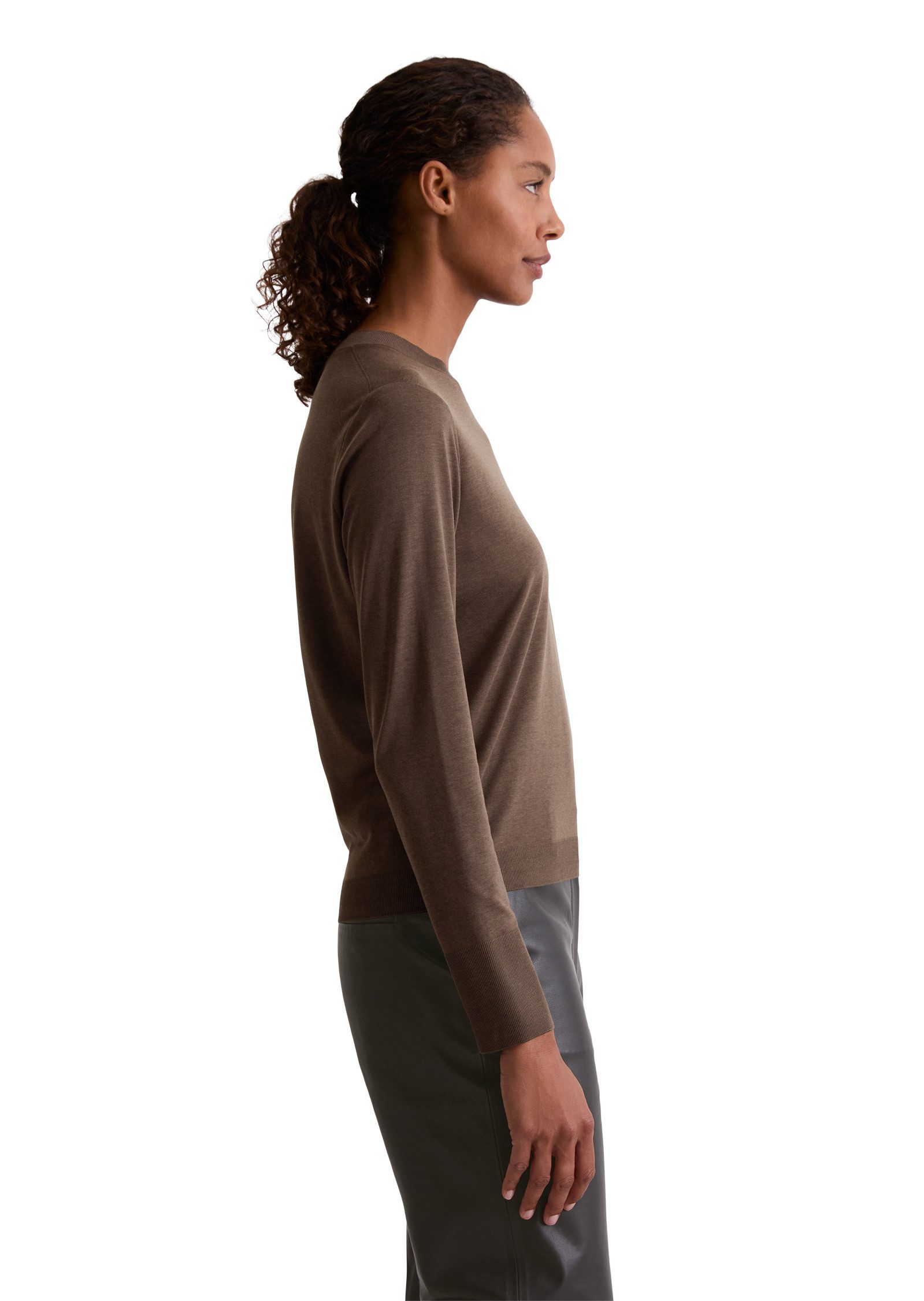 Marc O'Polo Langarmshirt aus TENCEL™ Lyocell-Baumwolle-Mix günstig online kaufen