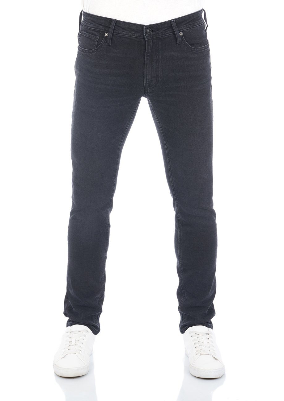 Jack & Jones Slim-fit-Jeans Herren Jeanshose JJIGLENN Slim Fit Denim Hose mit Stretch