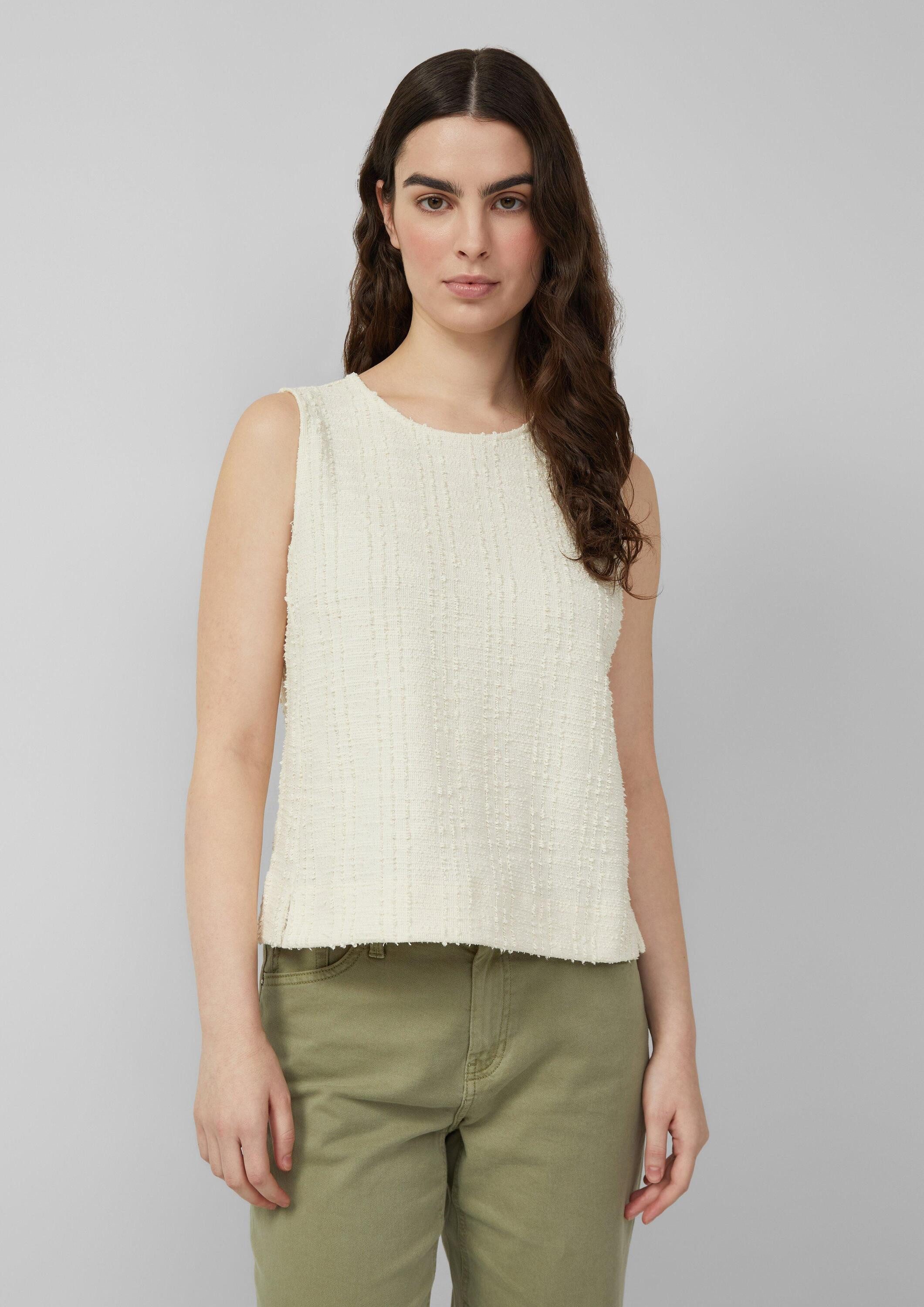 s.Oliver Sweatshirt Sweatshirt Strukturiertes Top