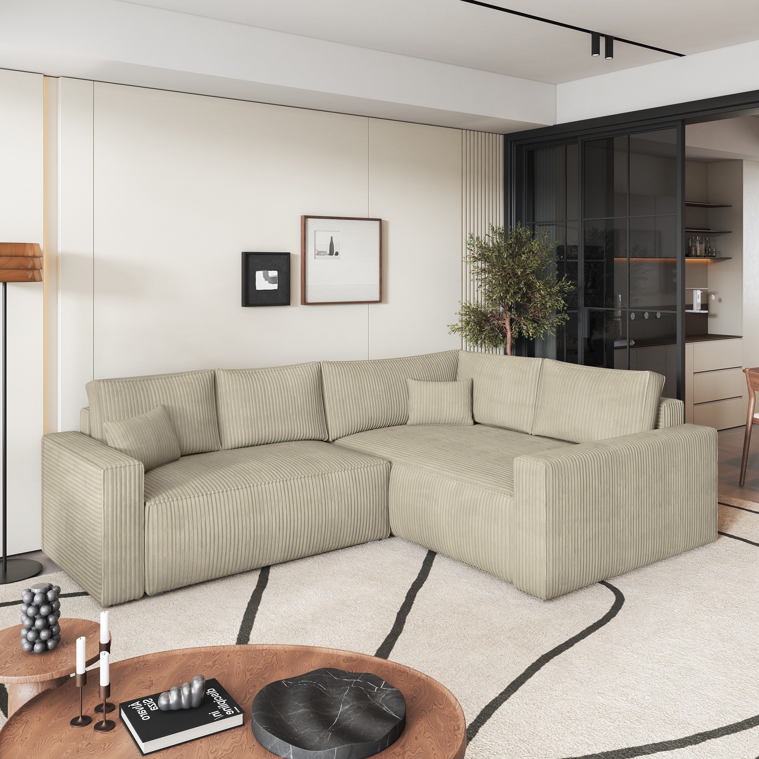 Masseno Ecksofa ERONIS mit Schlaffunktion L-Form, günstig online kaufen