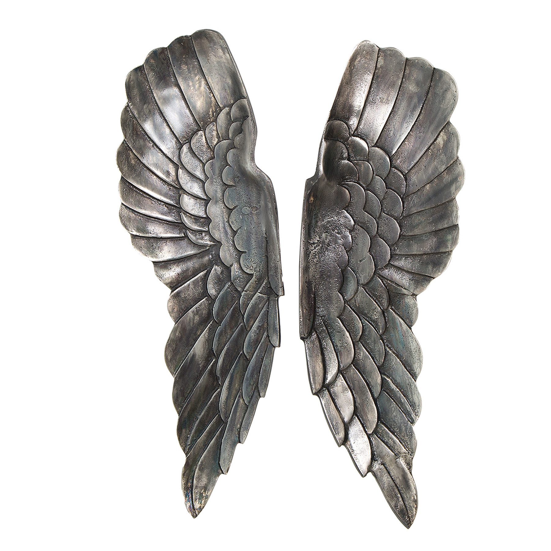 riess-ambiente Wanddekoobjekt FALLEN ANGEL 65cm silber, günstig online kaufen