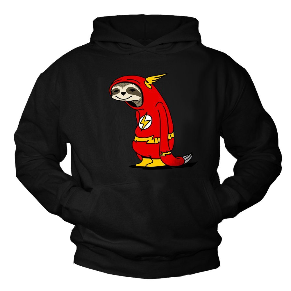 Kapuzenpullover Lustig Flash Faultier Pulli Jungen Herren Sweatshirt Coole Hoodies