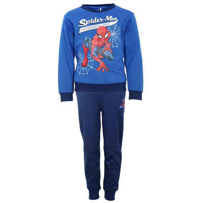 MARVEL Jogginganzug Marvel Spiderman Set Sporthose Hose Pulli Sweater, Gr. 92 bis 128