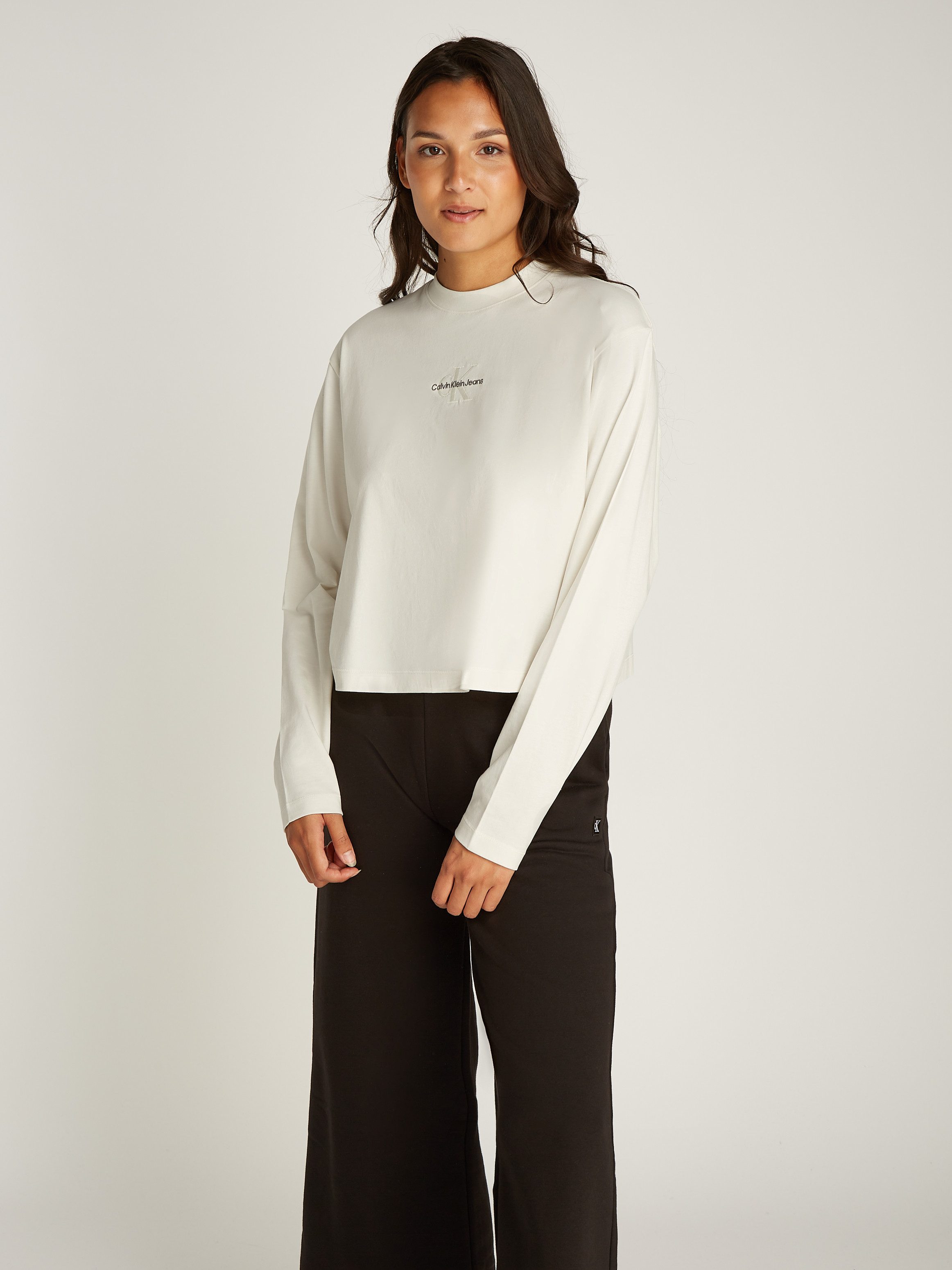 Calvin Klein Jeans Langarmshirt MONOLOGO LOOSE günstig online kaufen