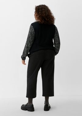 TRIANGLE Stoffhose Relaxed: Sweathose in Woll-Optik