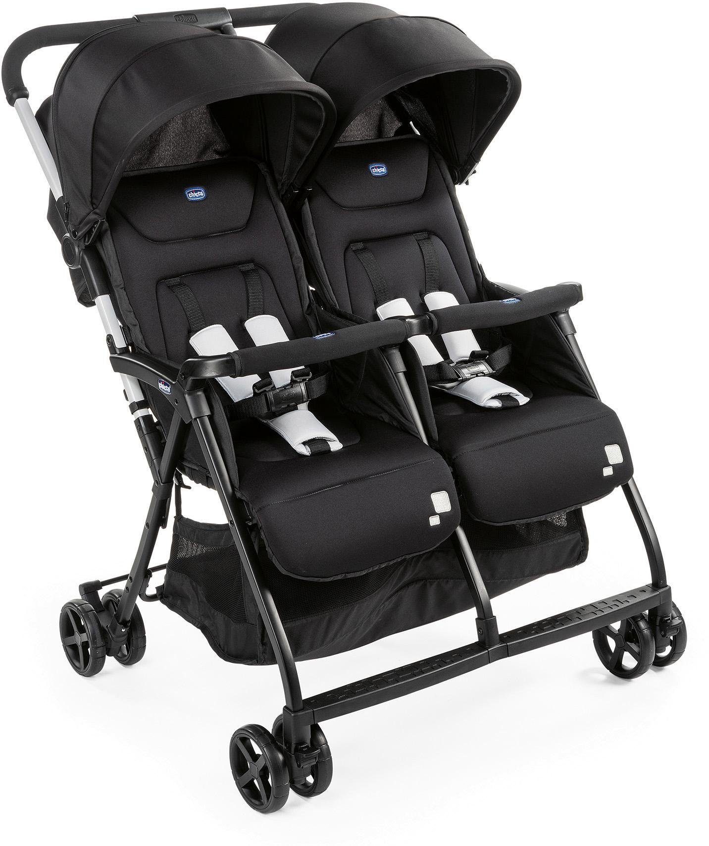 Chicco Zwillingsbuggy OHlalà Twin, Black Night, Zwillingskinderwagen