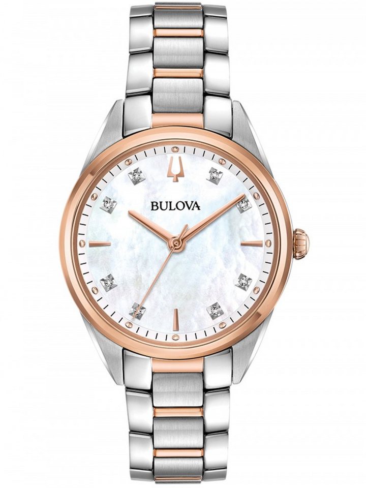 Bulova Quarzuhr Bulova 98P183 Klassik Damen 34mm 3ATM