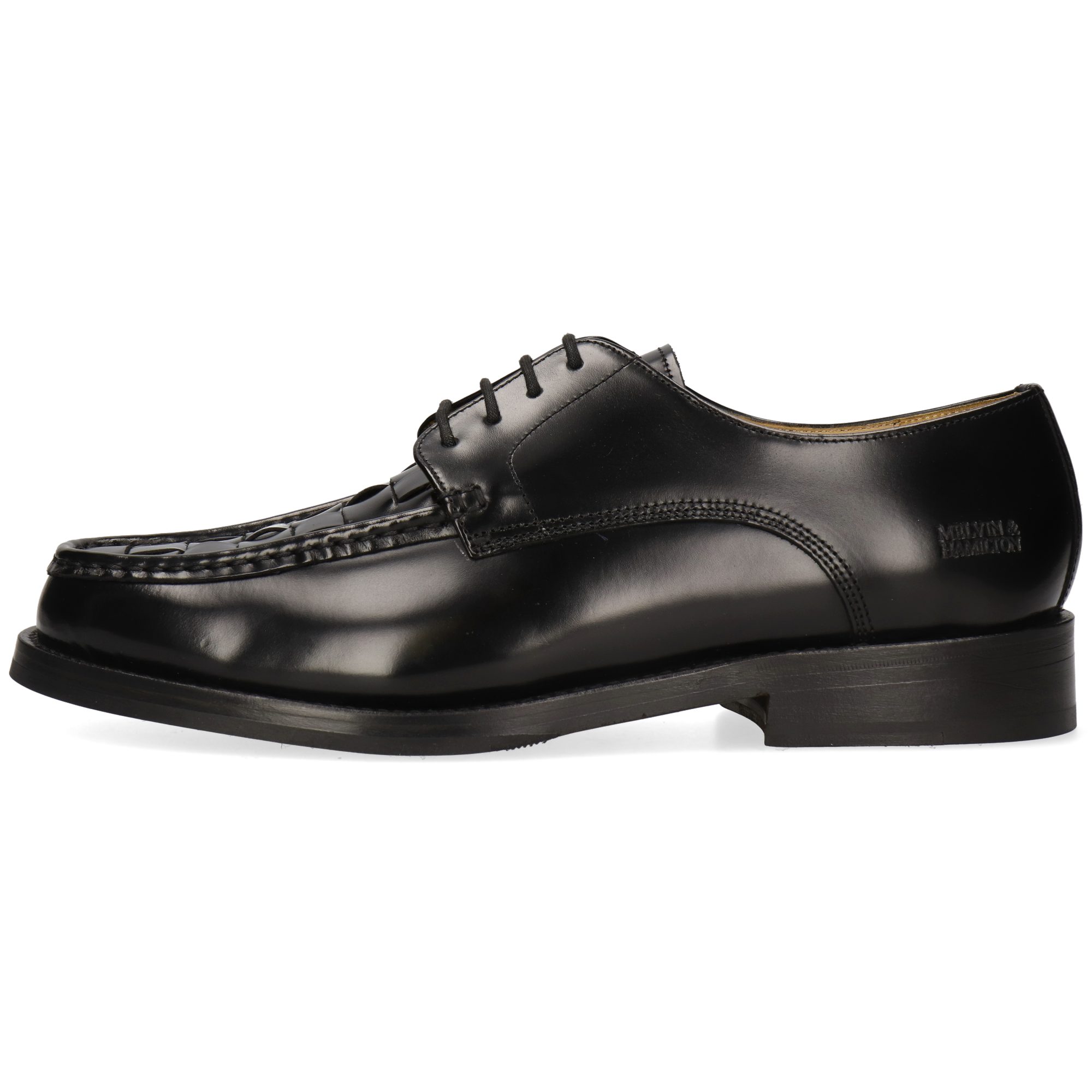 Melvin & Hamilton Milo 2 Leder-Derby Schuhe für Herren Schnürschuh Flache Absätze, Echtes Leder