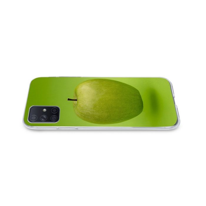 MuchoWow Handyhülle Obst - Apfel - Grün Phone Case Handyhülle Samsung Galaxy A71 Silikon Schutzhülle CB11424