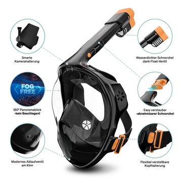 Sportstech Tauchermaske »SNX500«, CO2-sichere Schnorchelmaske