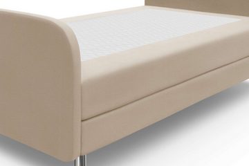 99rooms Boxspringbett Ashley (Schlafzimmerbett, Bett), 80/90/120x 200 cm, mit Matratze und Topper