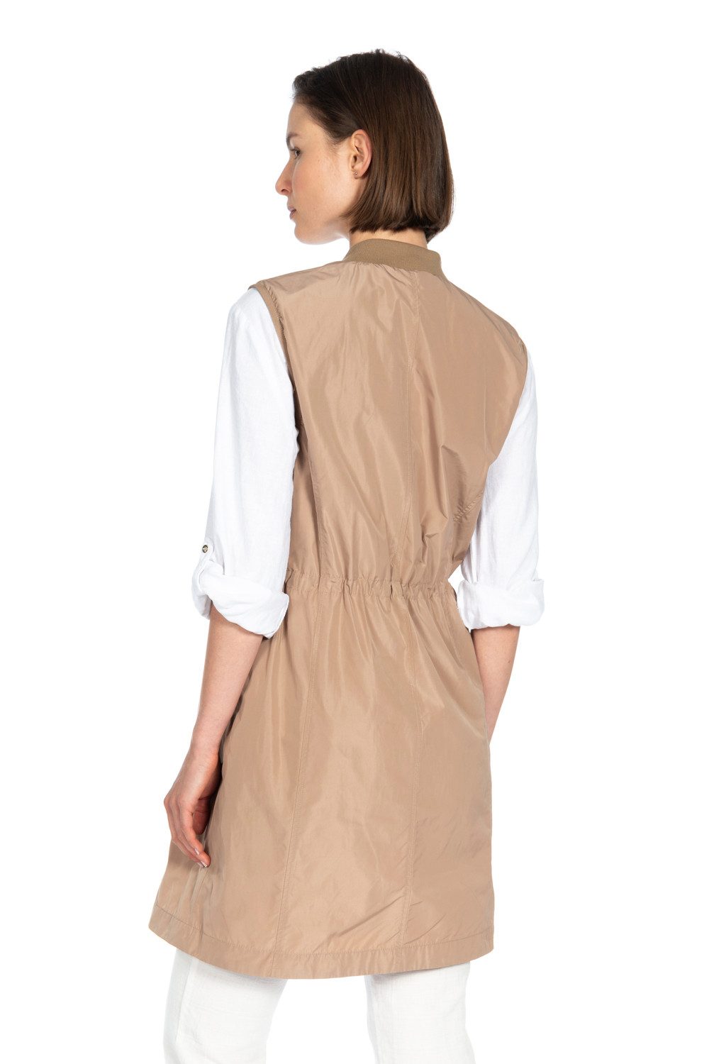 WEGA Green Goose Longweste Longweste mit Netzfutter "Shape-Memory" (1-tlg)