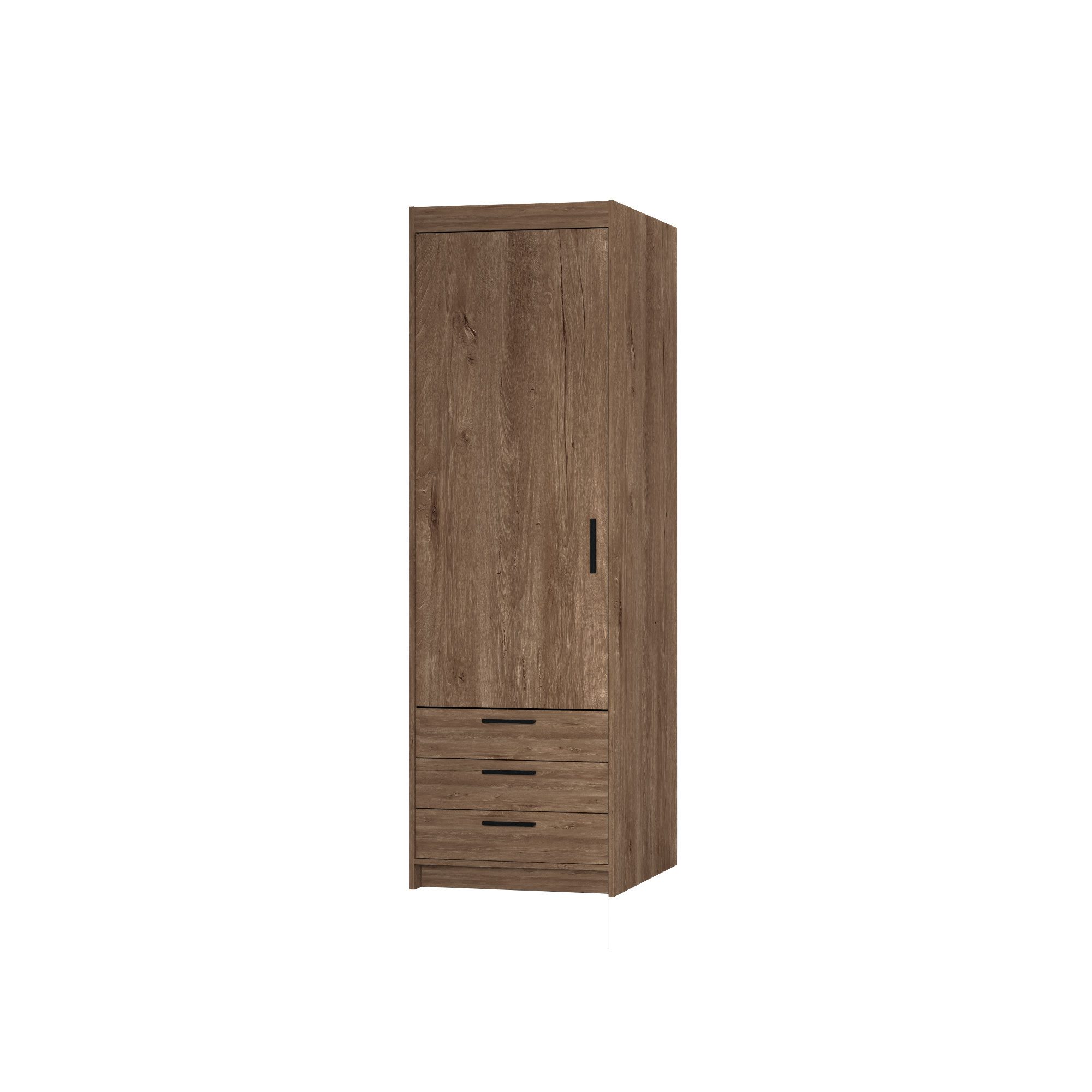 Beautysofa Drehtürenschrank ELENA 1D mit Schubladen günstig online kaufen