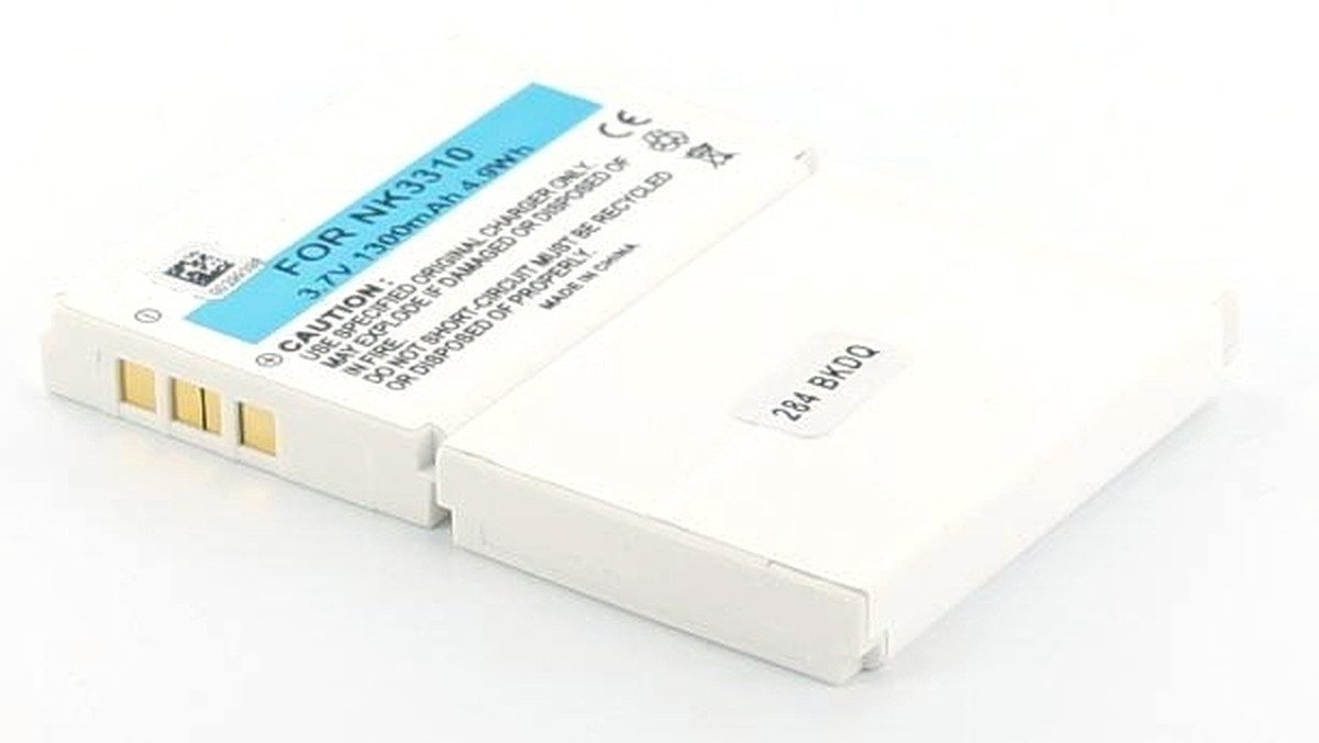 Akku für Nokia 3310 LiIon 3,7 Volt 1000 mAh weiß HandyAkku 1000 mAh (3.7 V)