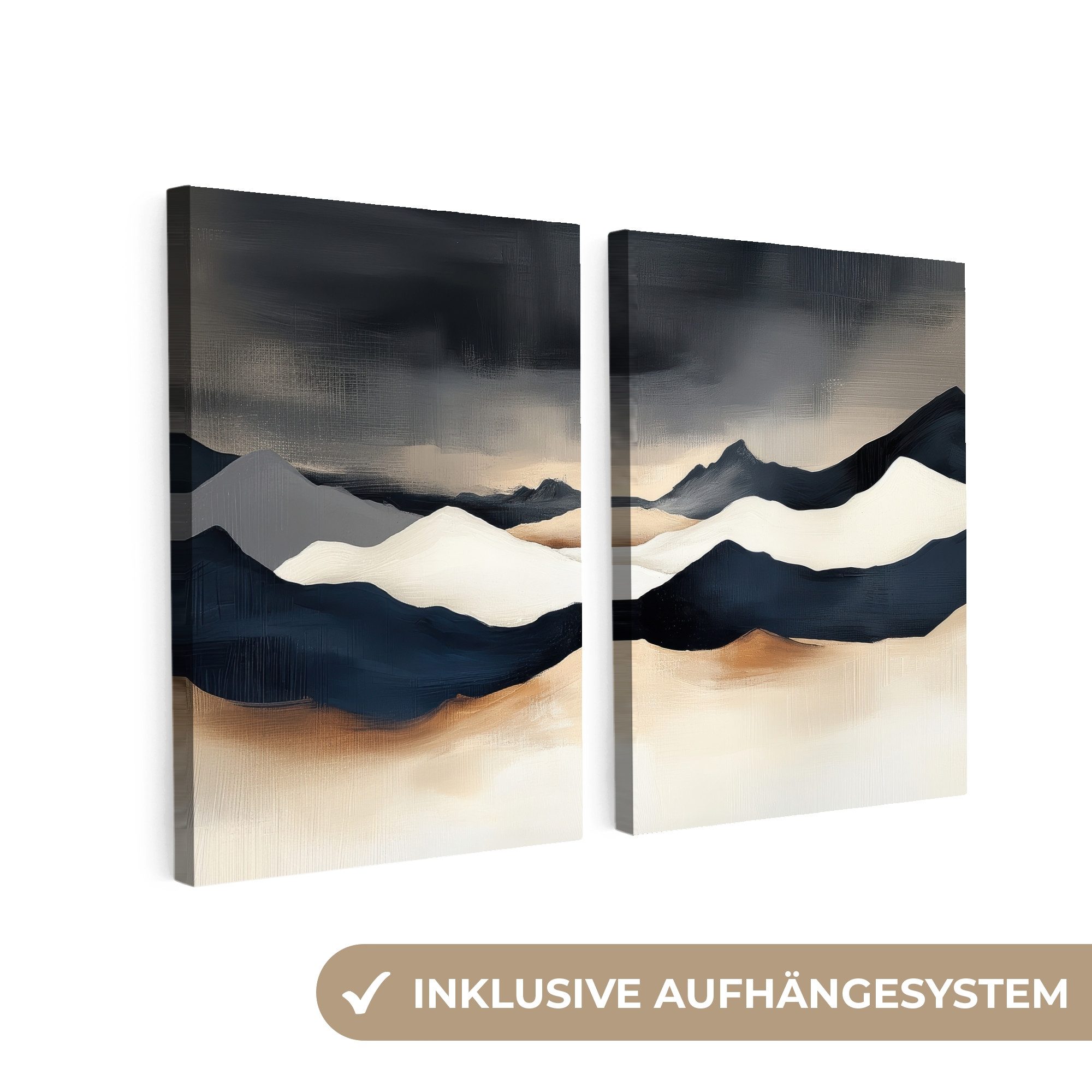 MuchoWow Leinwandbild Landschaft - Abstrakt - günstig online kaufen