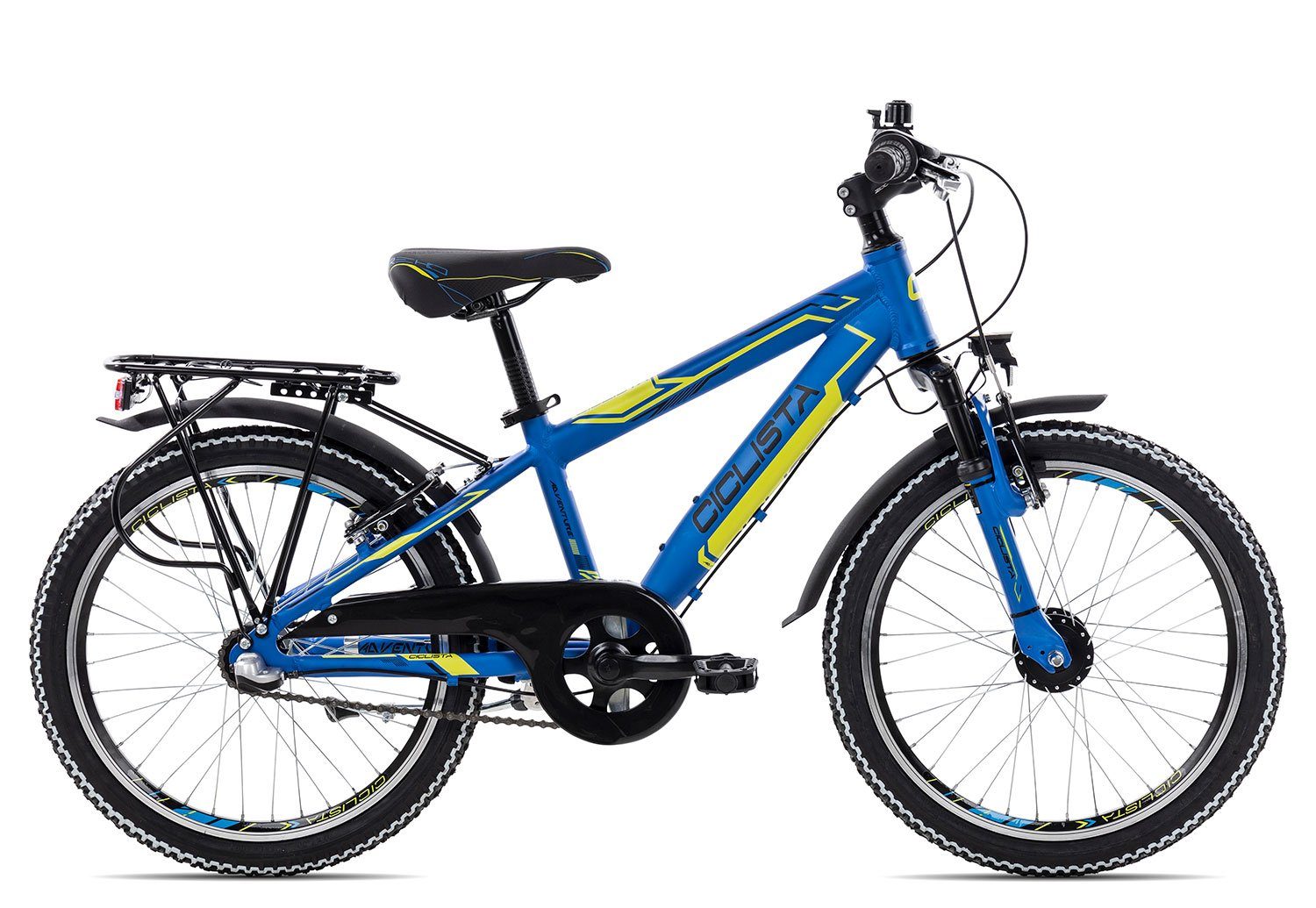 Ciclista Kinderfahrrad Adventure 3 20, 3 Gang Shimano Nexus 3 Rücktritt Schaltwerk, Nabenschaltung Rücktritt, Kinderfahrrad 20 Zoll blau blue lime black