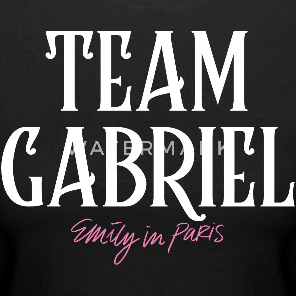 Spreadshirt T-Shirt Emily In Paris Team Gabriel Crop Top (1-tlg)