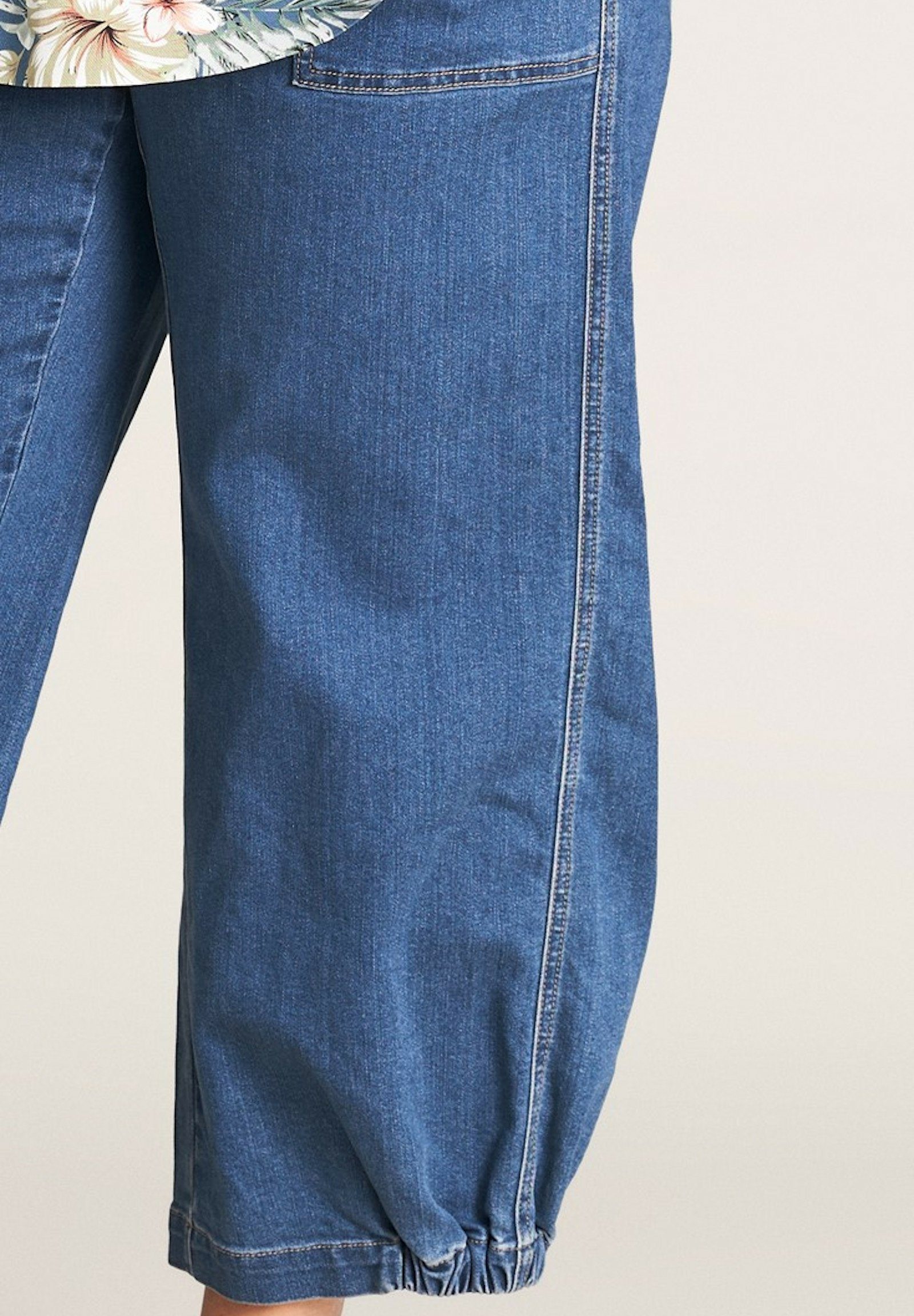 GOZZIP Loose-fit-Jeans Clara Danish design blue Denim