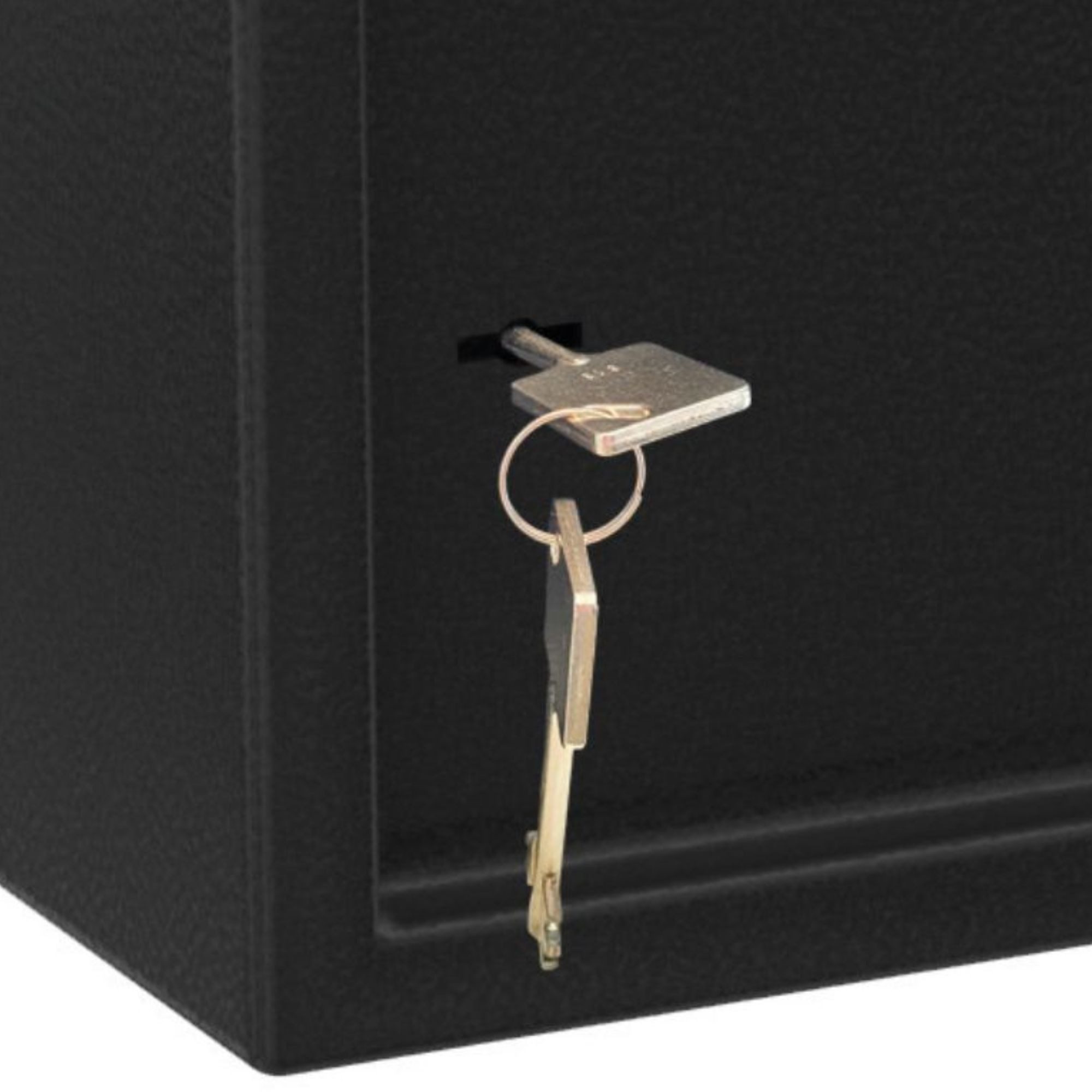 BASI Tresor Mechanik-Möbel-Tresor (Packung), mit Doppelbartschloss, 2 Schlüssel, Stahl Tresor, Farbe schwarz