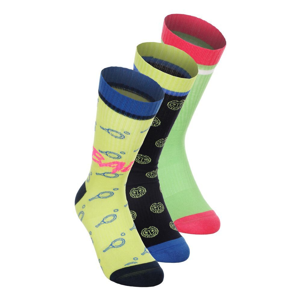 BIDI BADU Tennissocken Bold Bro I Crew Printed Move Socks 3 Pack - mixed