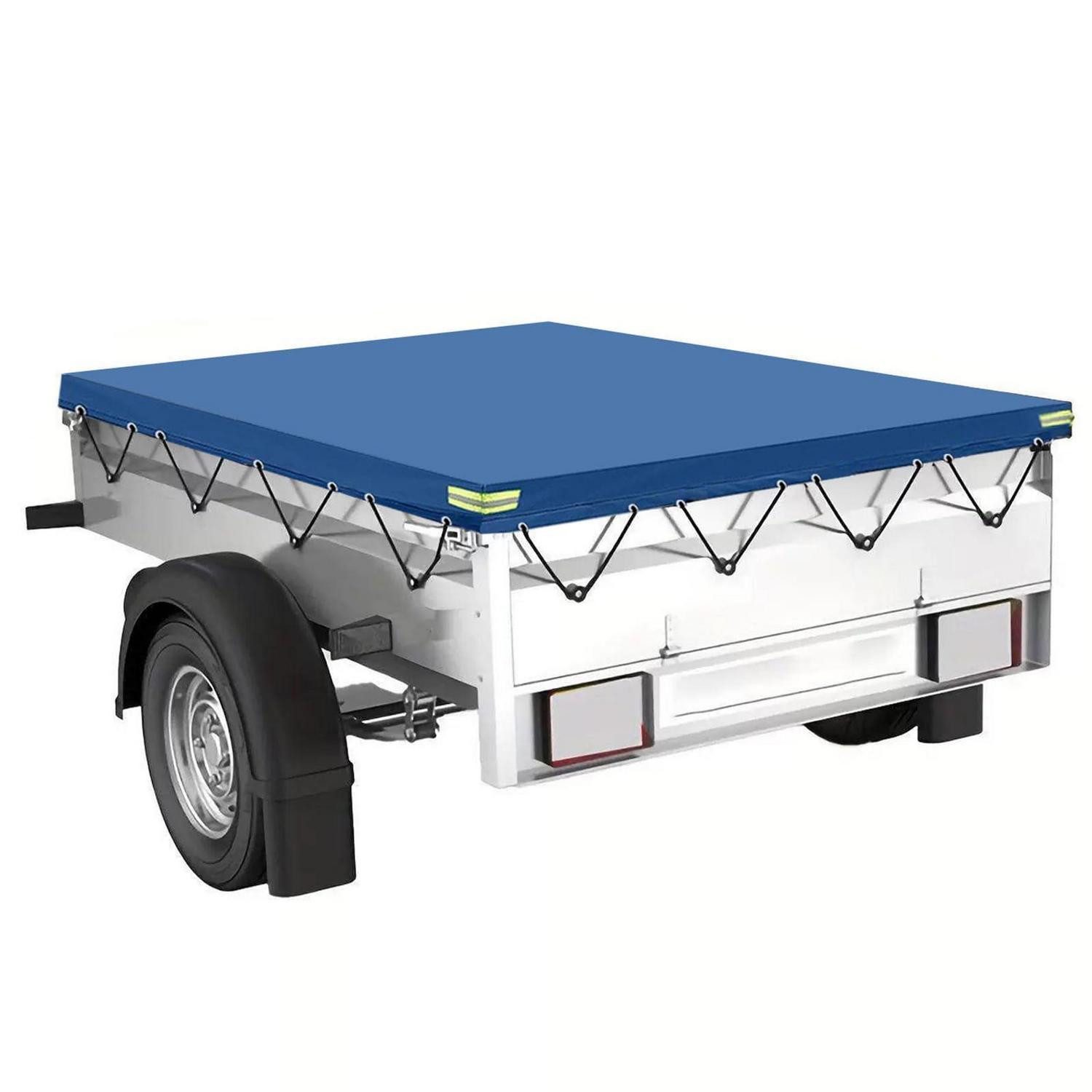 LuxusKollektion Schutzplane Anhänger Abdeckplane 208x114x13cm Blau (1-St)