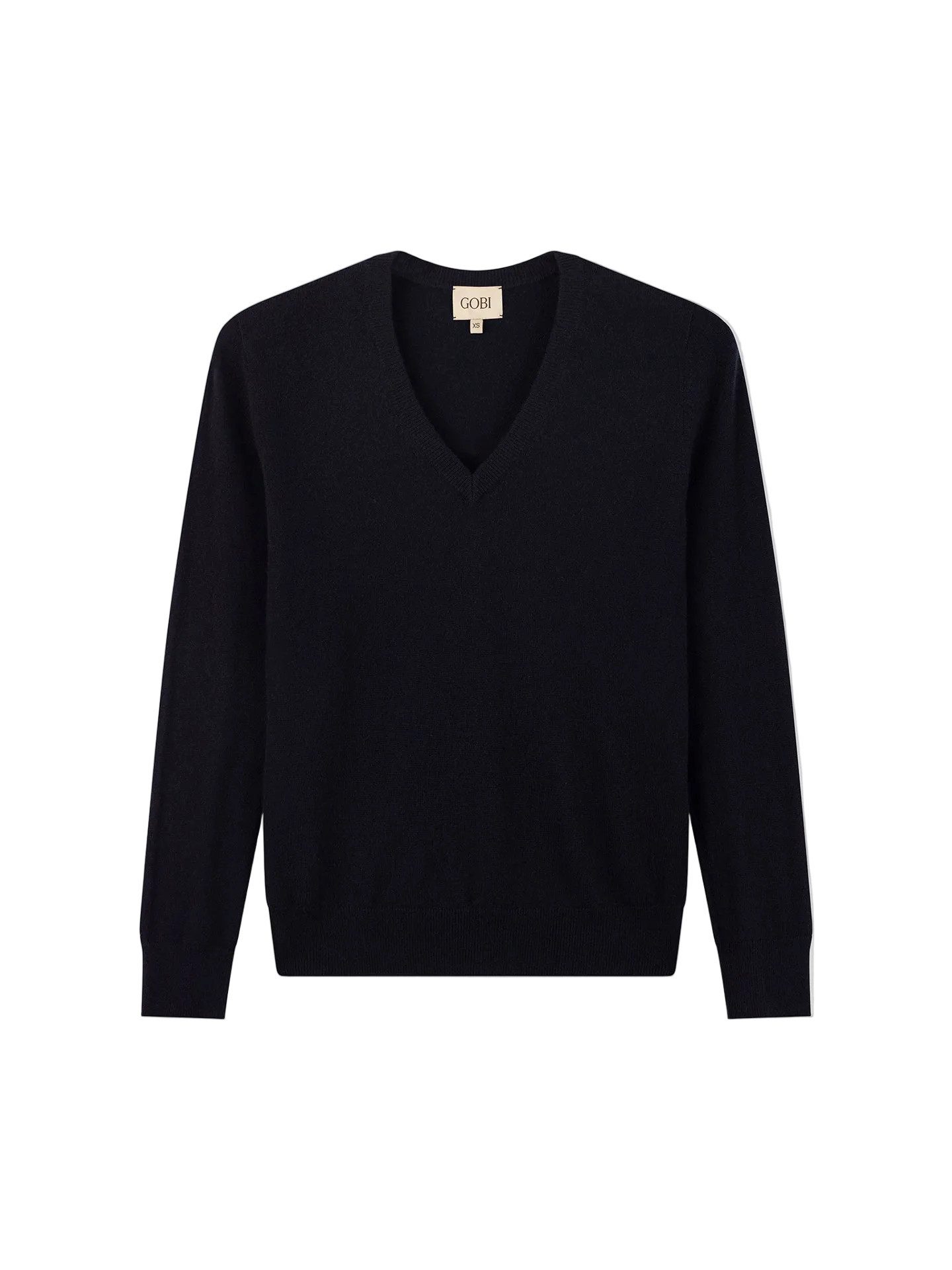 GOBI Cashmere Polokragenpullover Damen Kaschmirpullover mit V-Ausschnitt