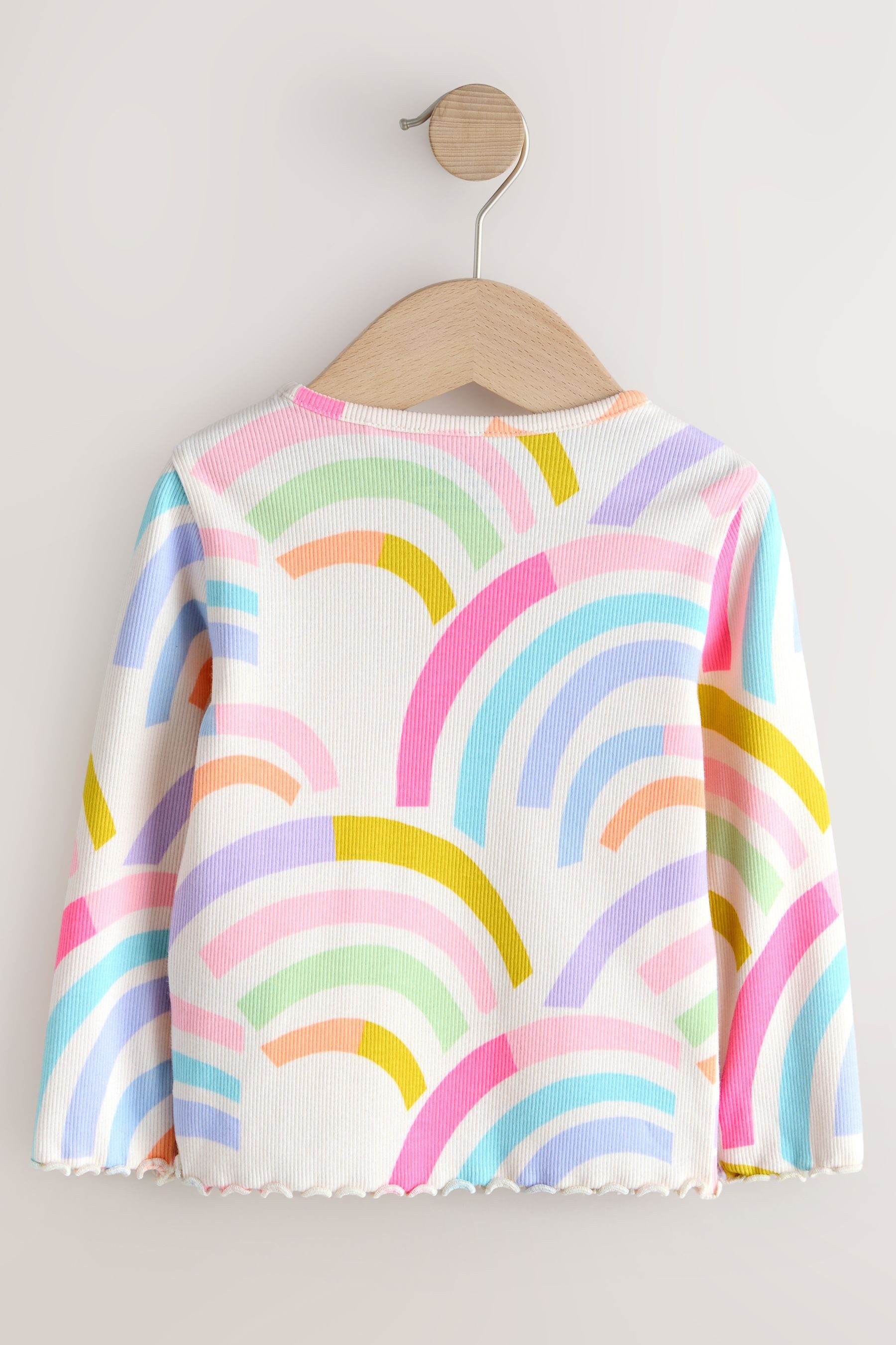 Next Langarmshirt Gerippte Langarmoberteile im 5er-Pack (5-tlg)