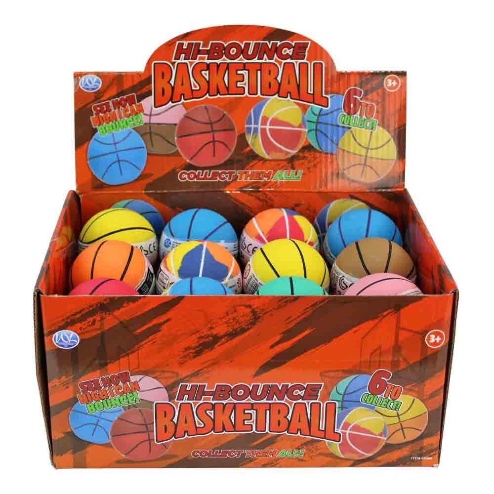 Whitehouse Leisure International Ltd Flummi 24 Stück Hi-Bounce Ball "Basketball" - ca. 6 cm (24-St)