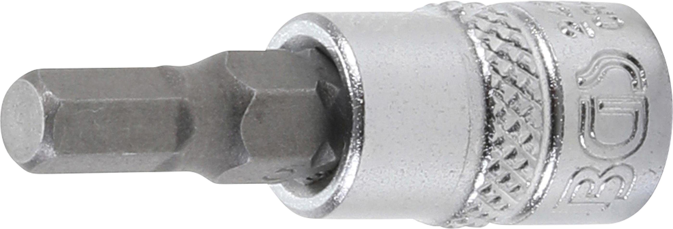 Sechskant-Bit (1/4), mm BGS Antrieb technic 6,3 mm Innenvierkant 5 Bit-Einsatz, Innensechskant