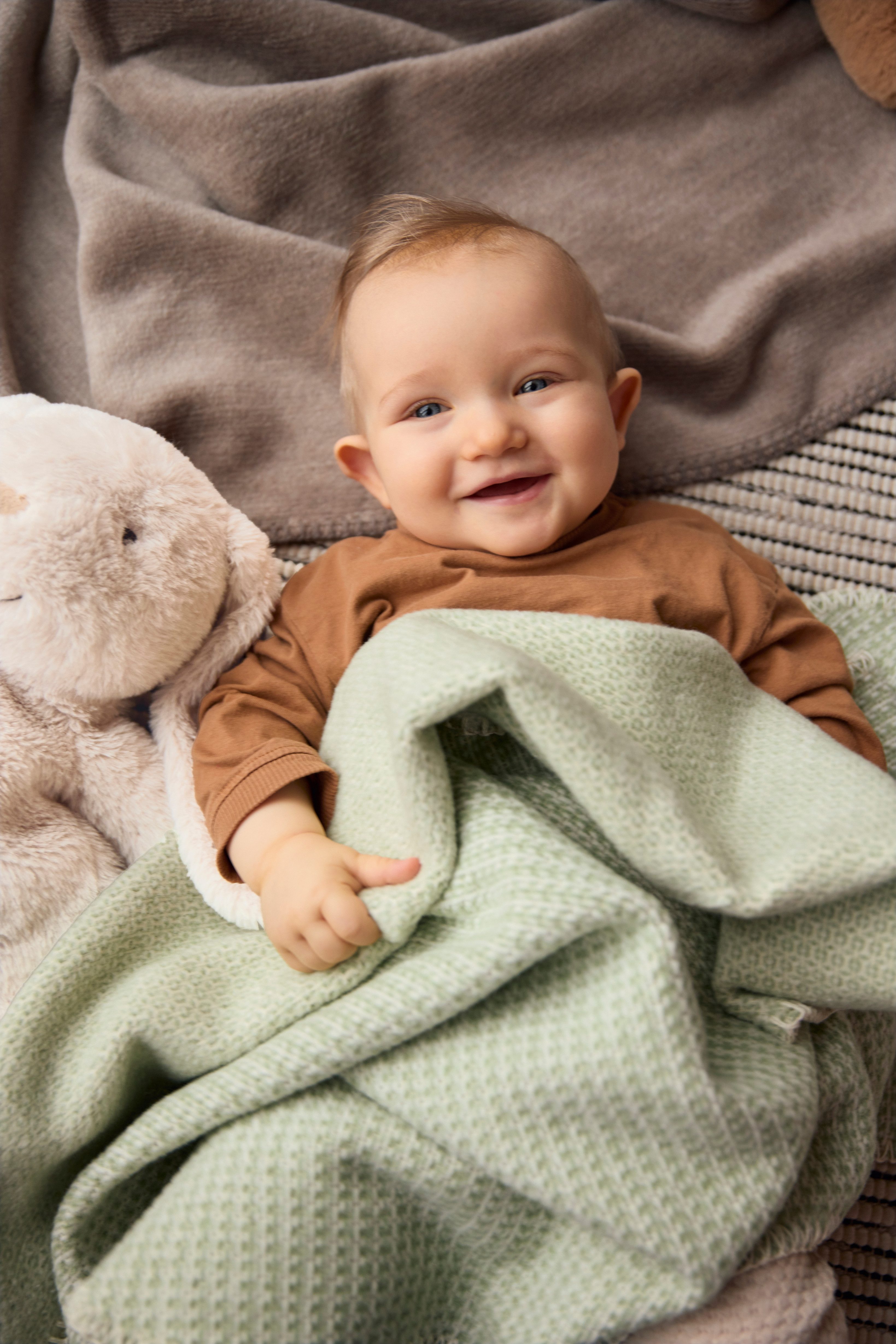 Babydecke Babydecke Cotton, Biederlack, 75 x 100, mit Zierstich