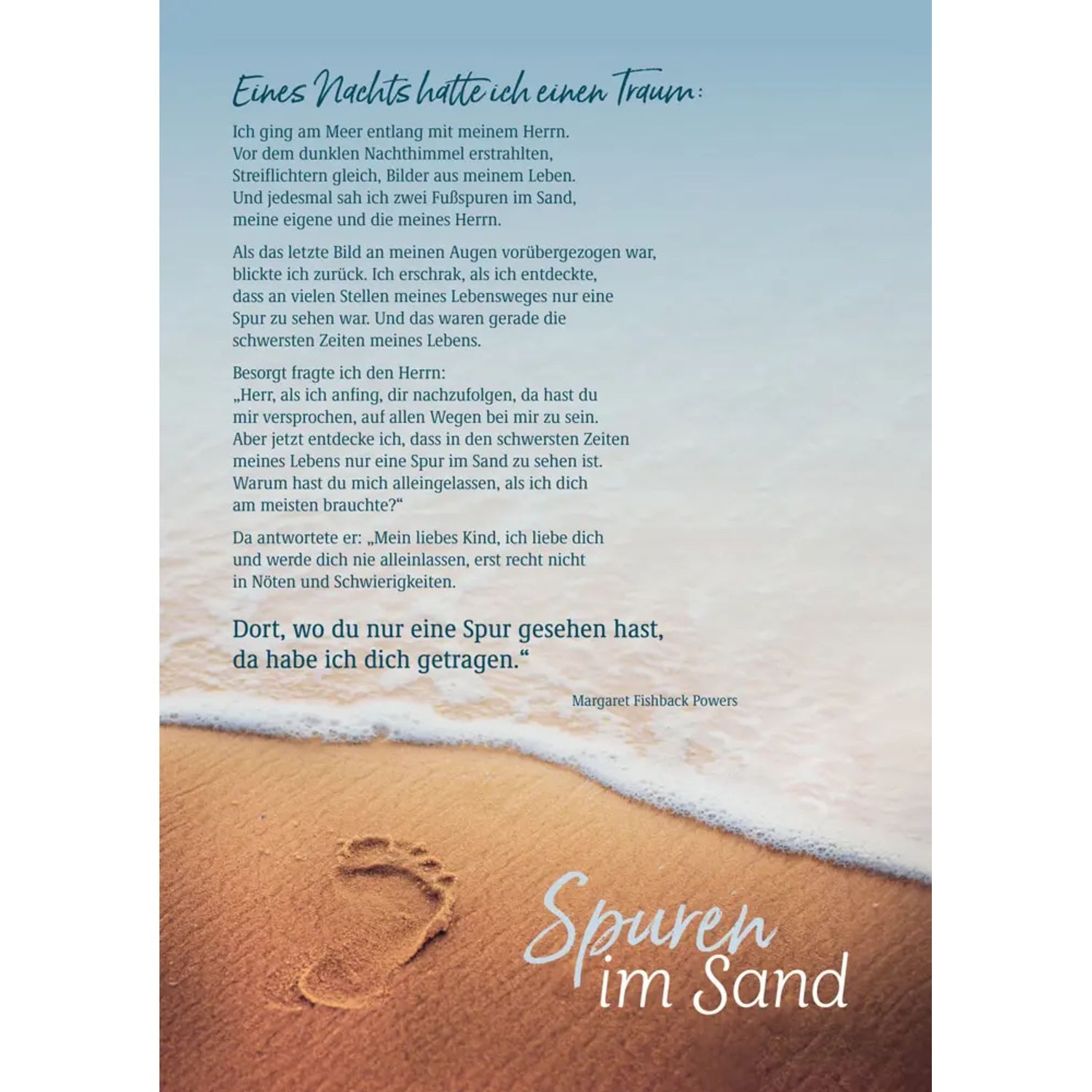 BRUNNEN Poster Spuren im Sand günstig online kaufen