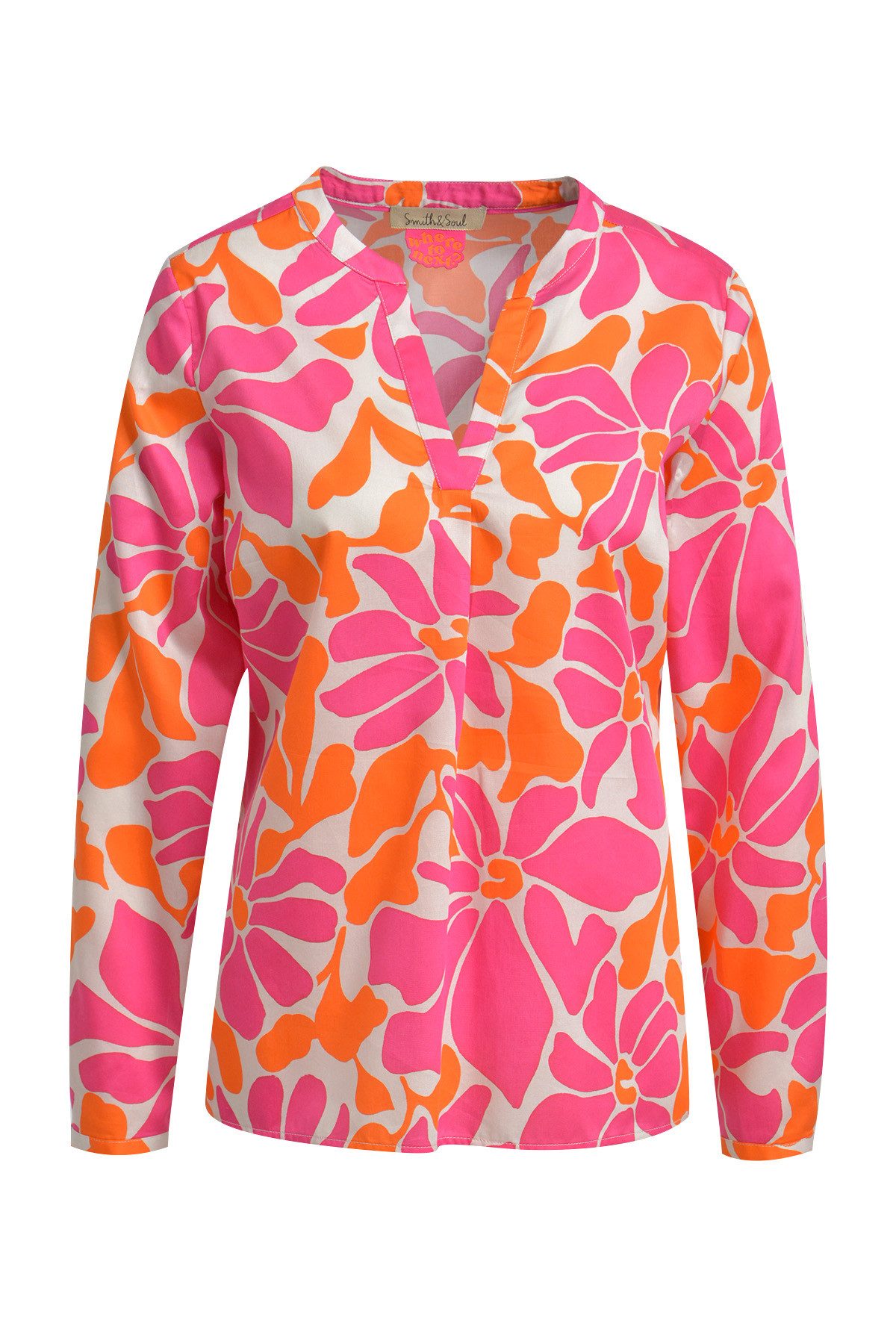 Smith & Soul Langarmbluse mit Allover-Print