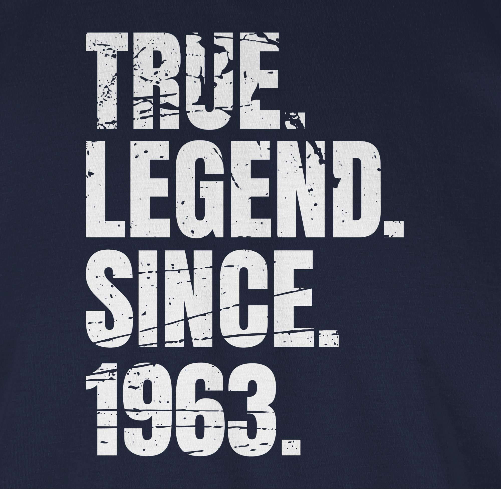 T-Shirt Navy Shirtracer Geburtstag 03 Blau Vintage 60. since True Legend 1963