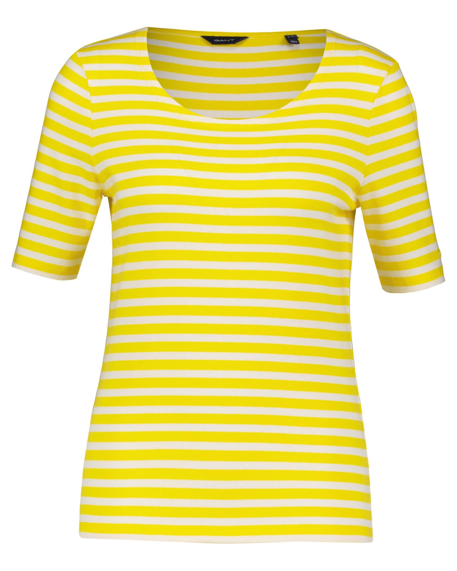 Überwältigend Gant T-Shirt Damen Shirt papaya (1-tlg) Kurzarm (36)